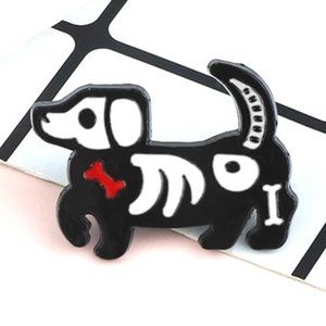 Dog Muerto Pin Enamel Day of the Dead Halloween